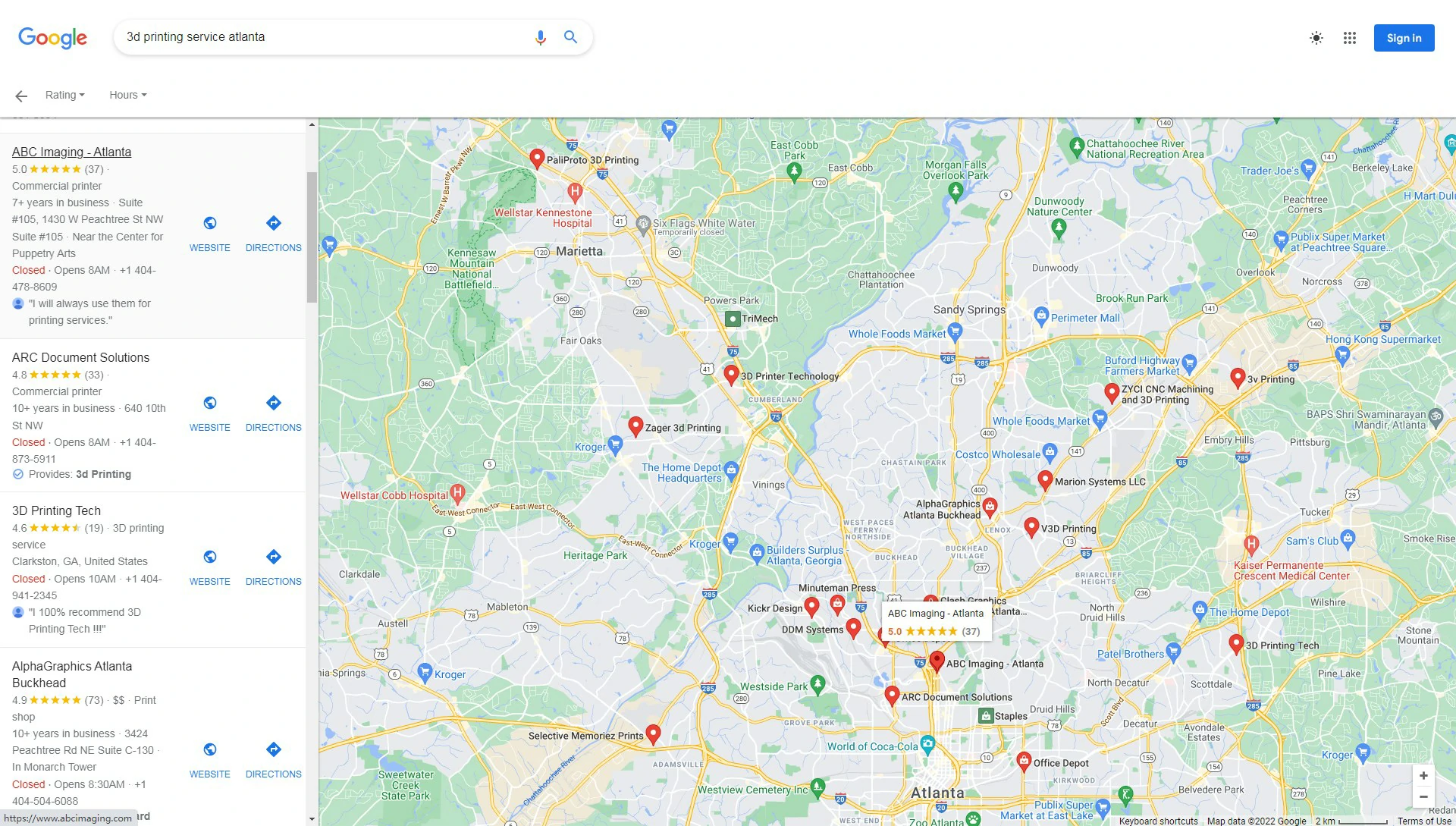 3d printing service atlanta more