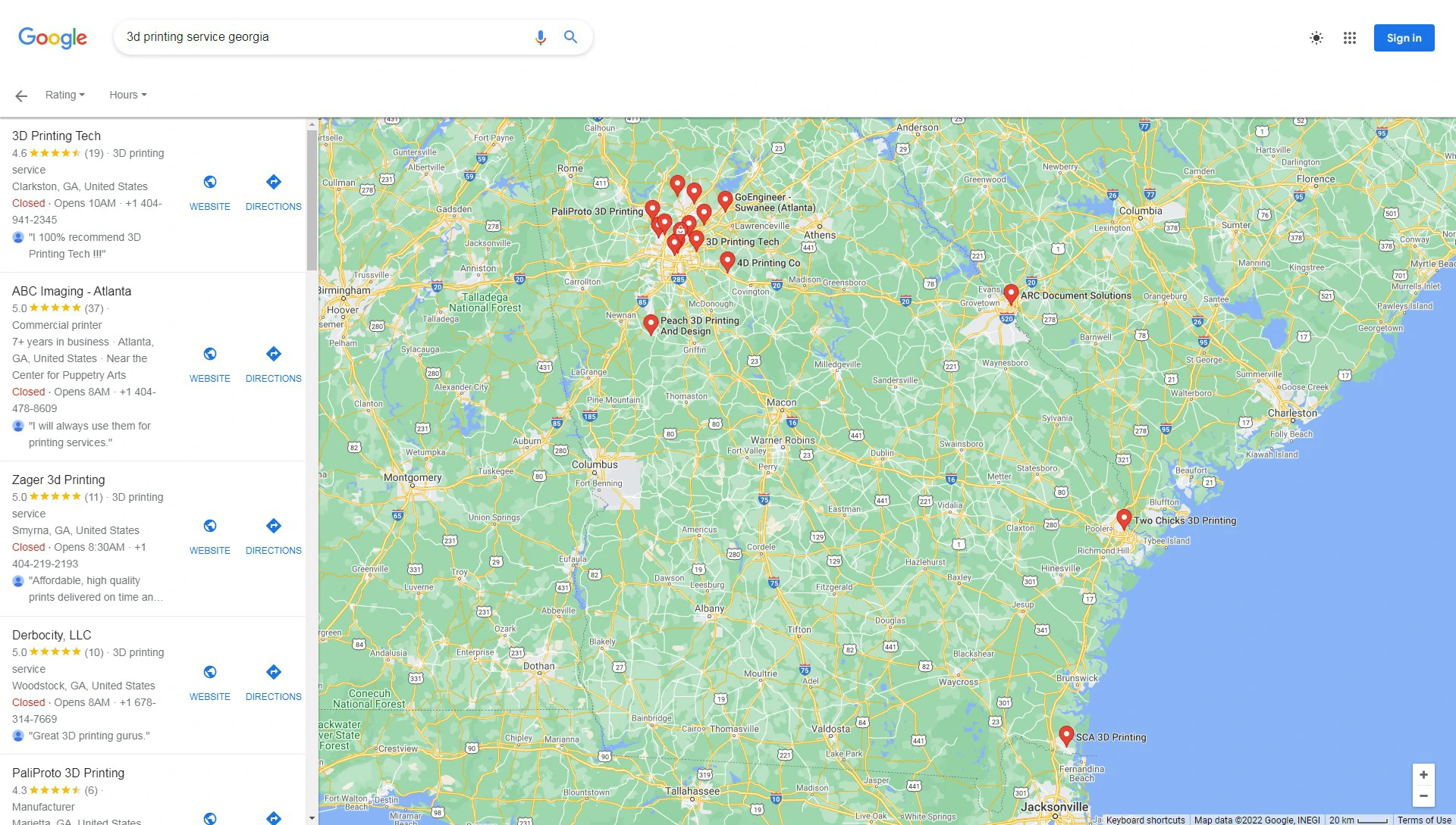 3d printing service georgia more