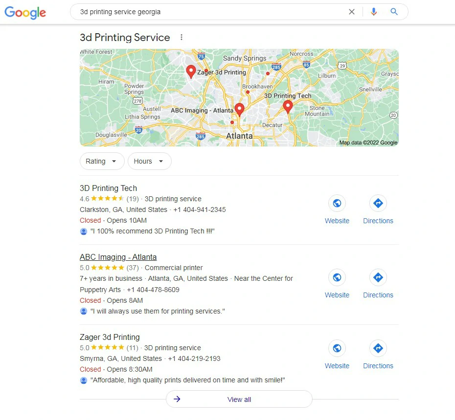 3d printing service georgia