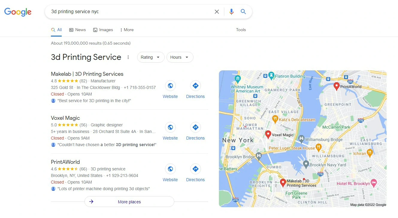 3d printing service nyc