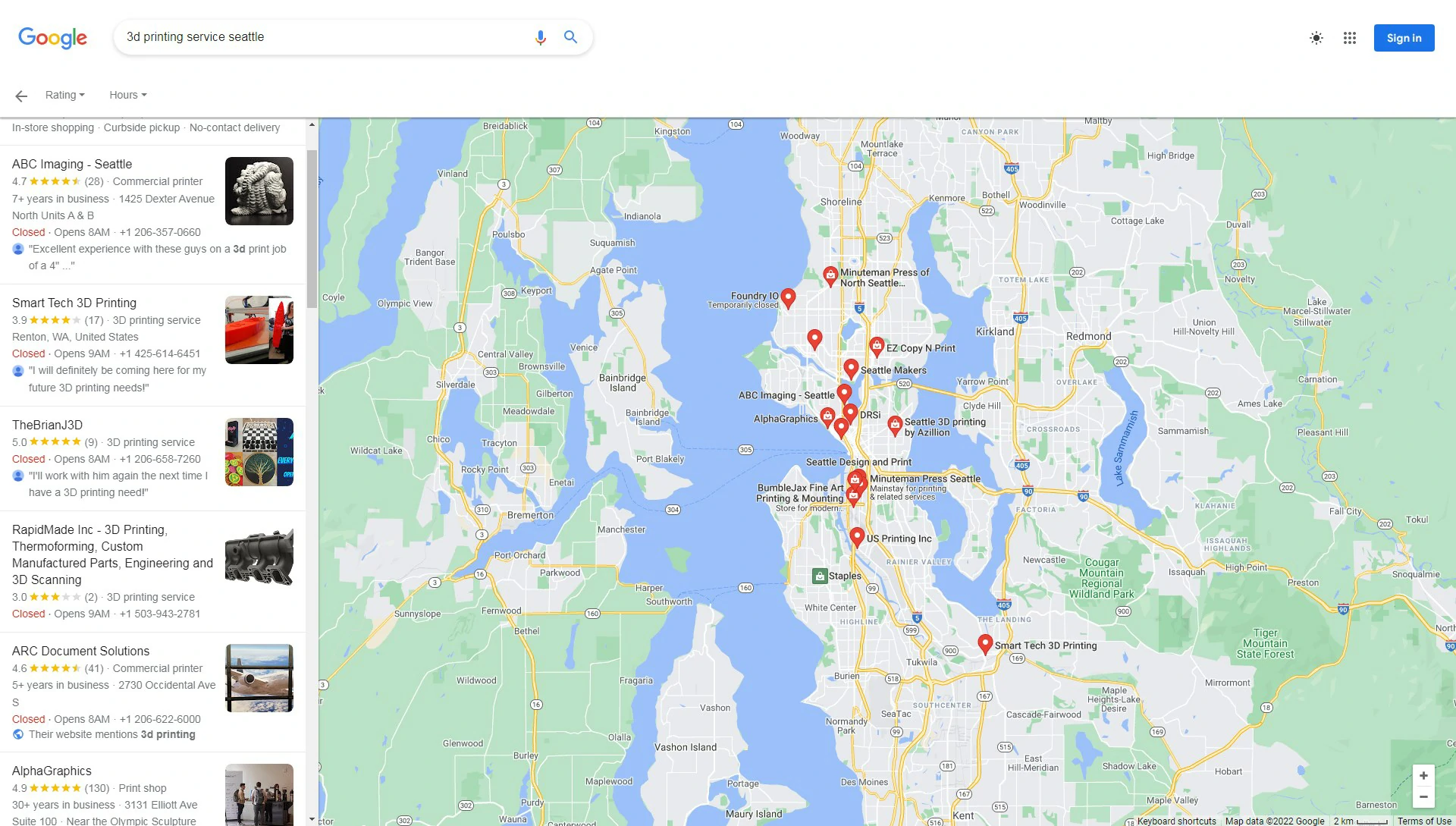 3d printing service seattle more