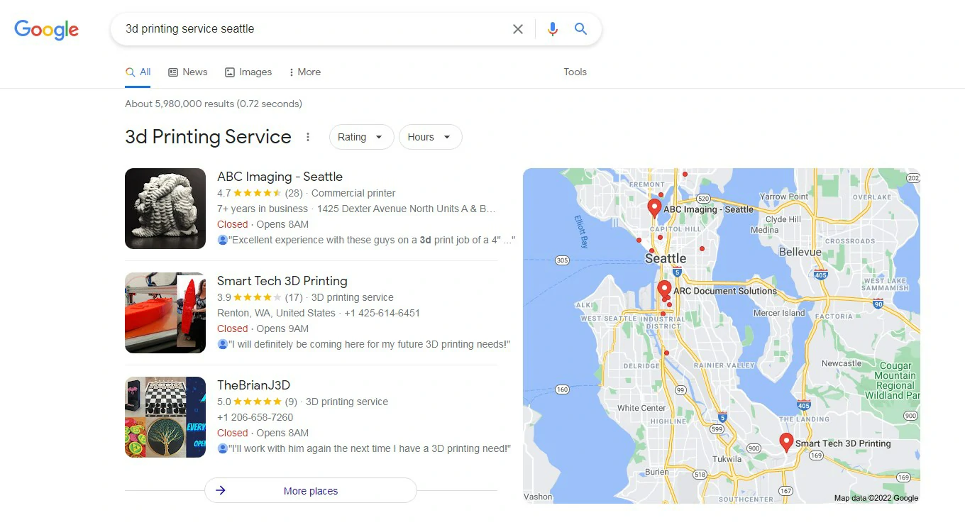 3d printing service seattle