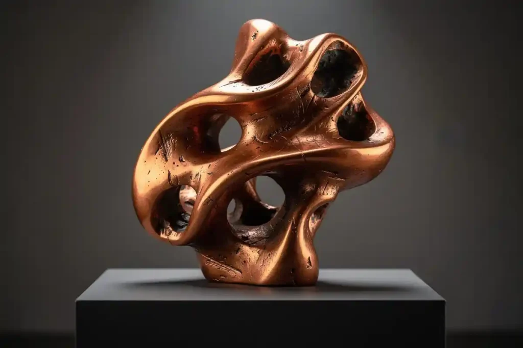 Copper lost wax casting artwork 