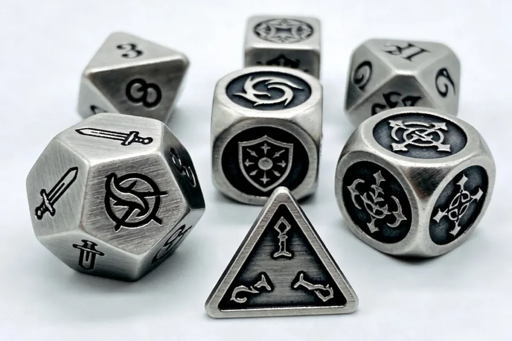 metal dice