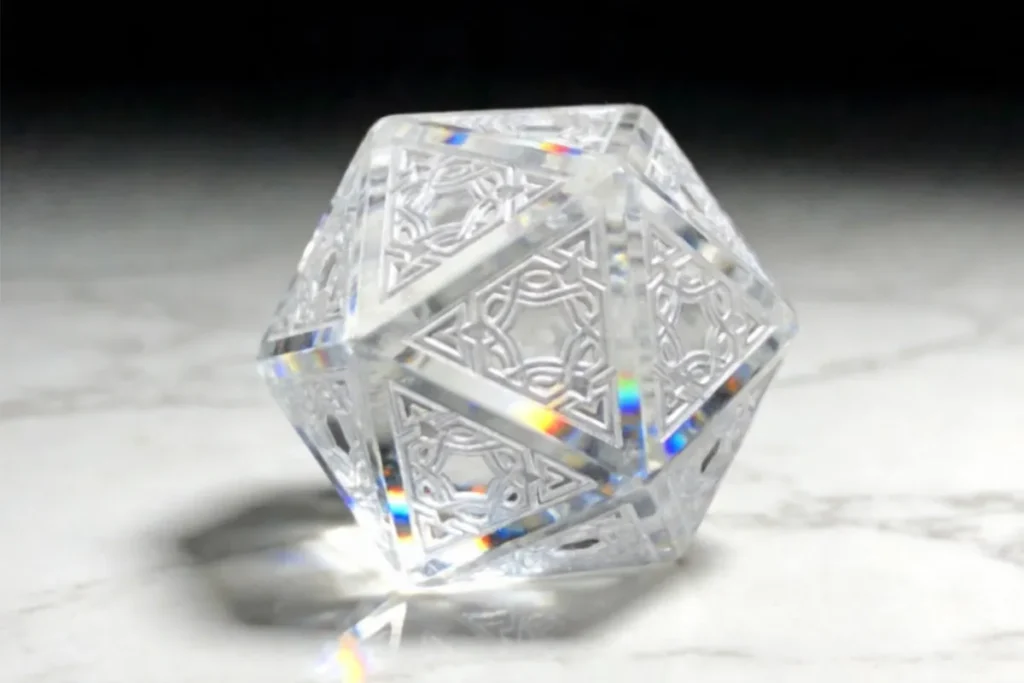 transparent custom dice