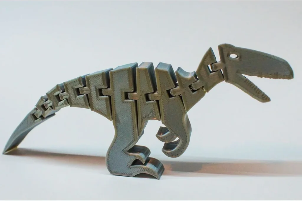 3d printed animals - articulated dinosaur
