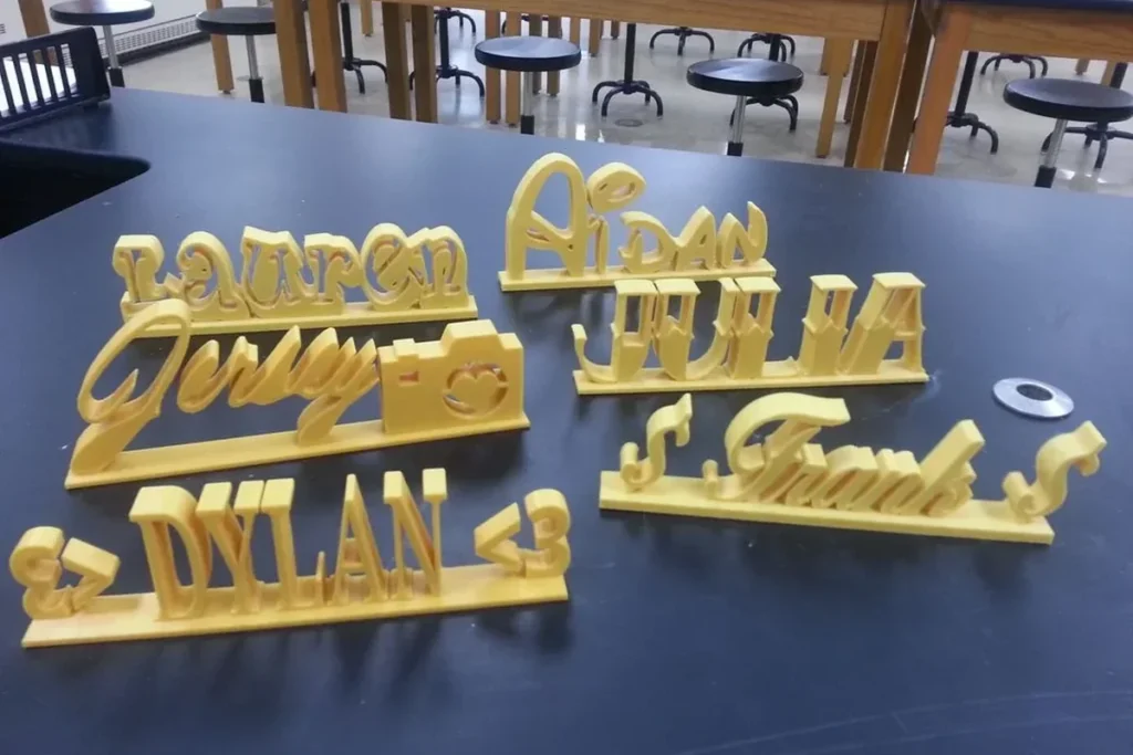 custom desk name plate