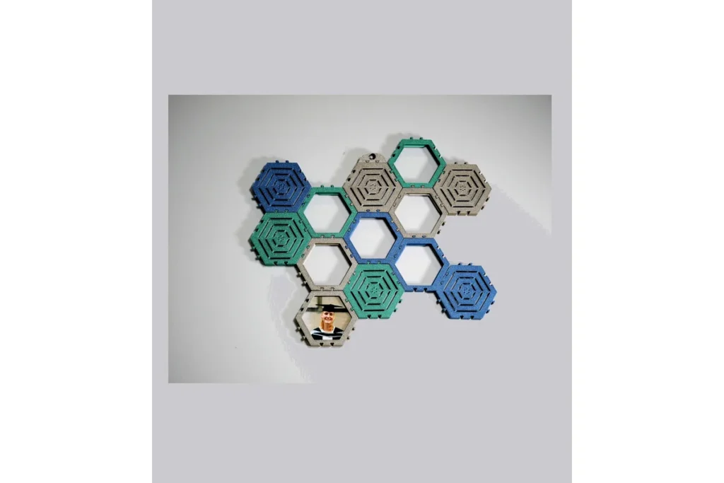 modular hex wall art