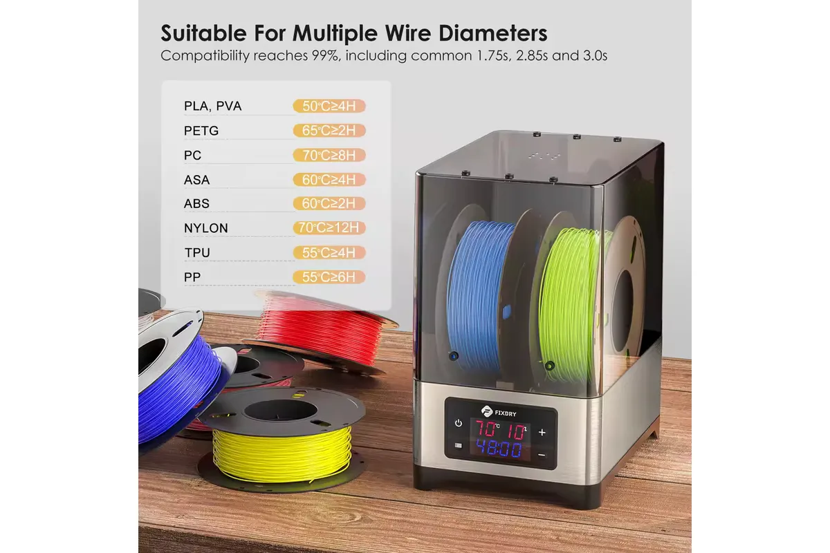 high temperature filament dryer