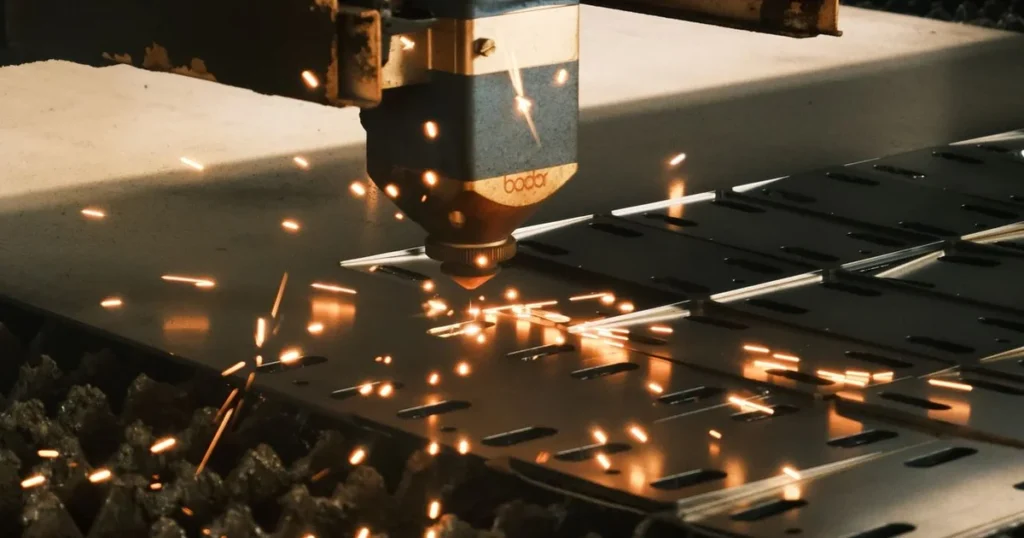 laser cutting of metal sheets