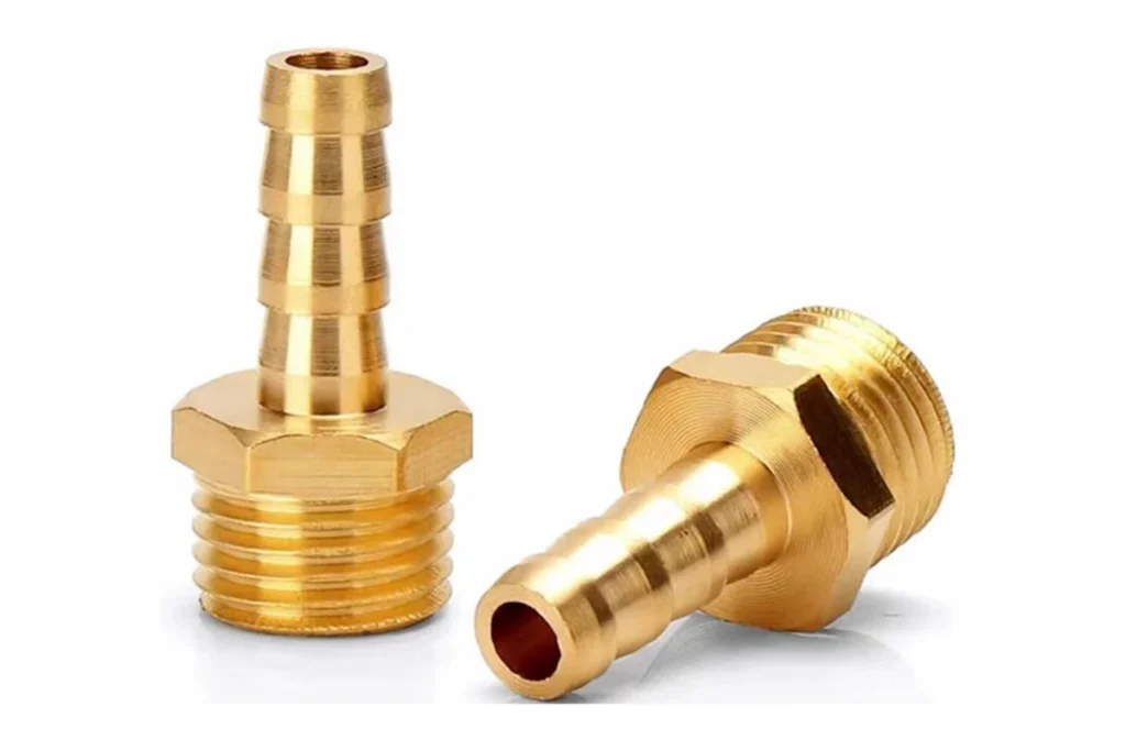 Brass CNC machined turned fittings