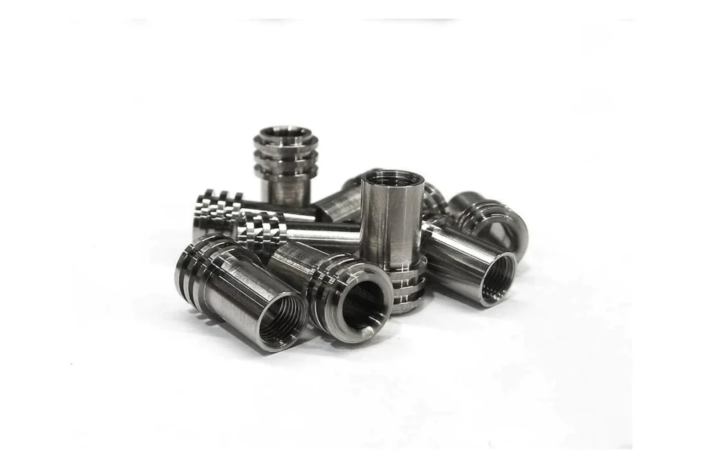 Titanium CNC machined parts made from Grade 5 Ti-6Al-4V